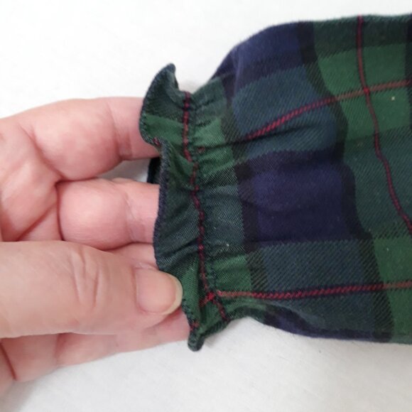 Vintage PolkaTots, Plaid - One Piece Jumpsuit - Long Sleeve - Size 2T - Picture 7 of 13